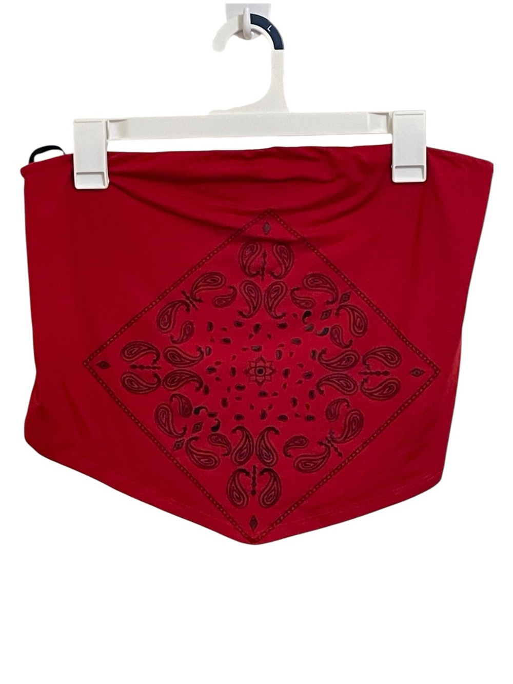 Fashion Nova Bright Red Strapless Top